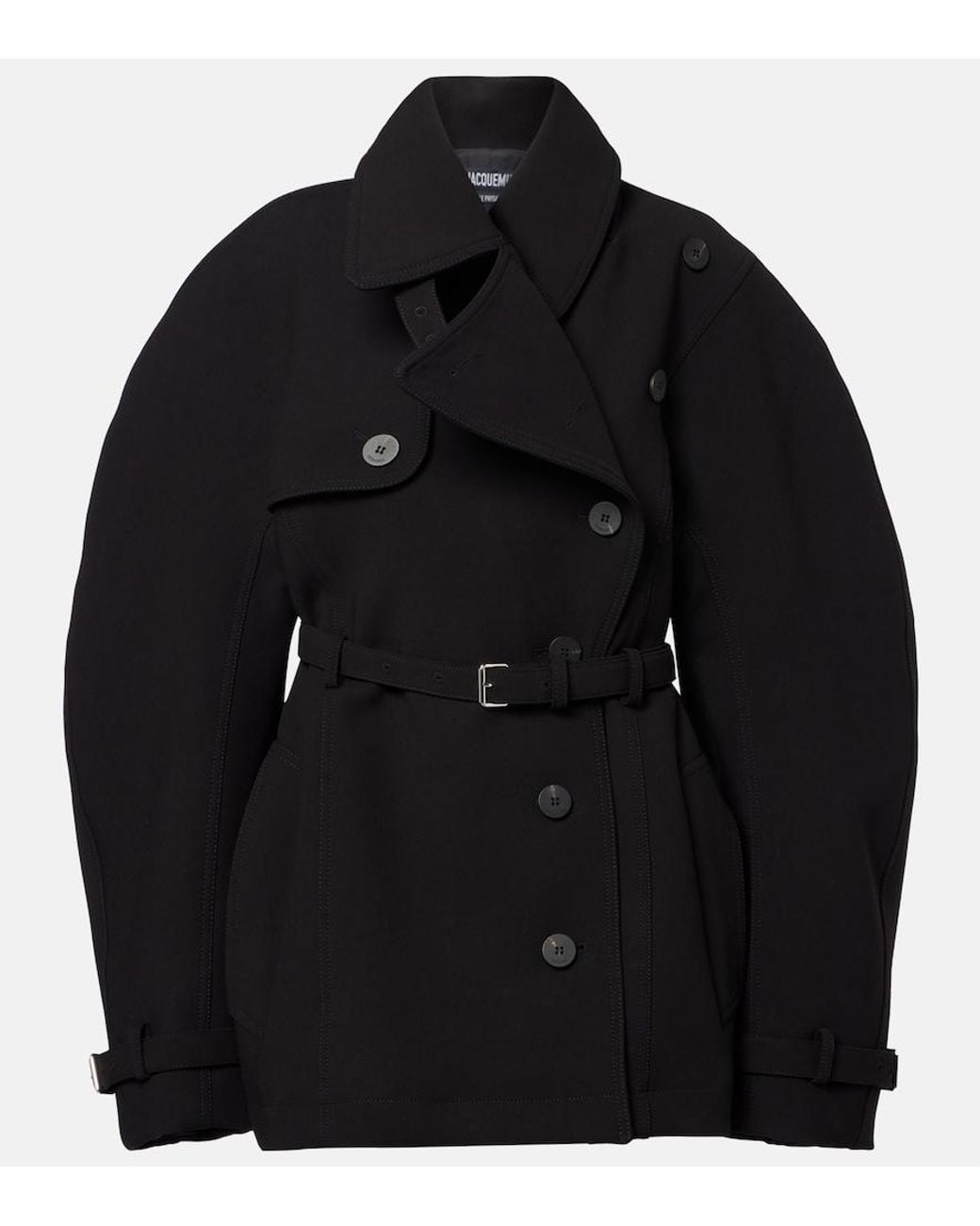 Jacquemus Black Belted Trench Coat