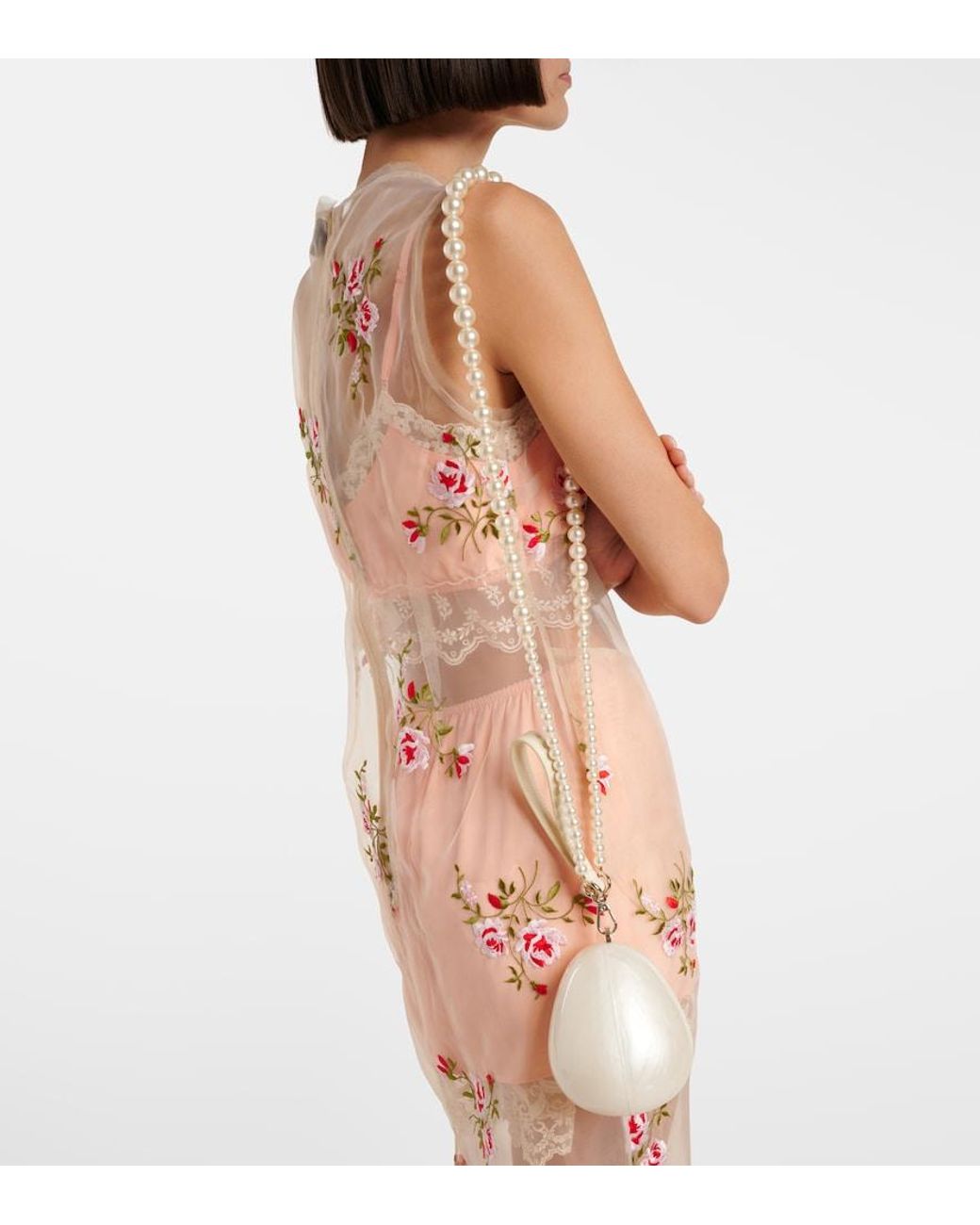 Clutch Egg di Simone Rocha in White