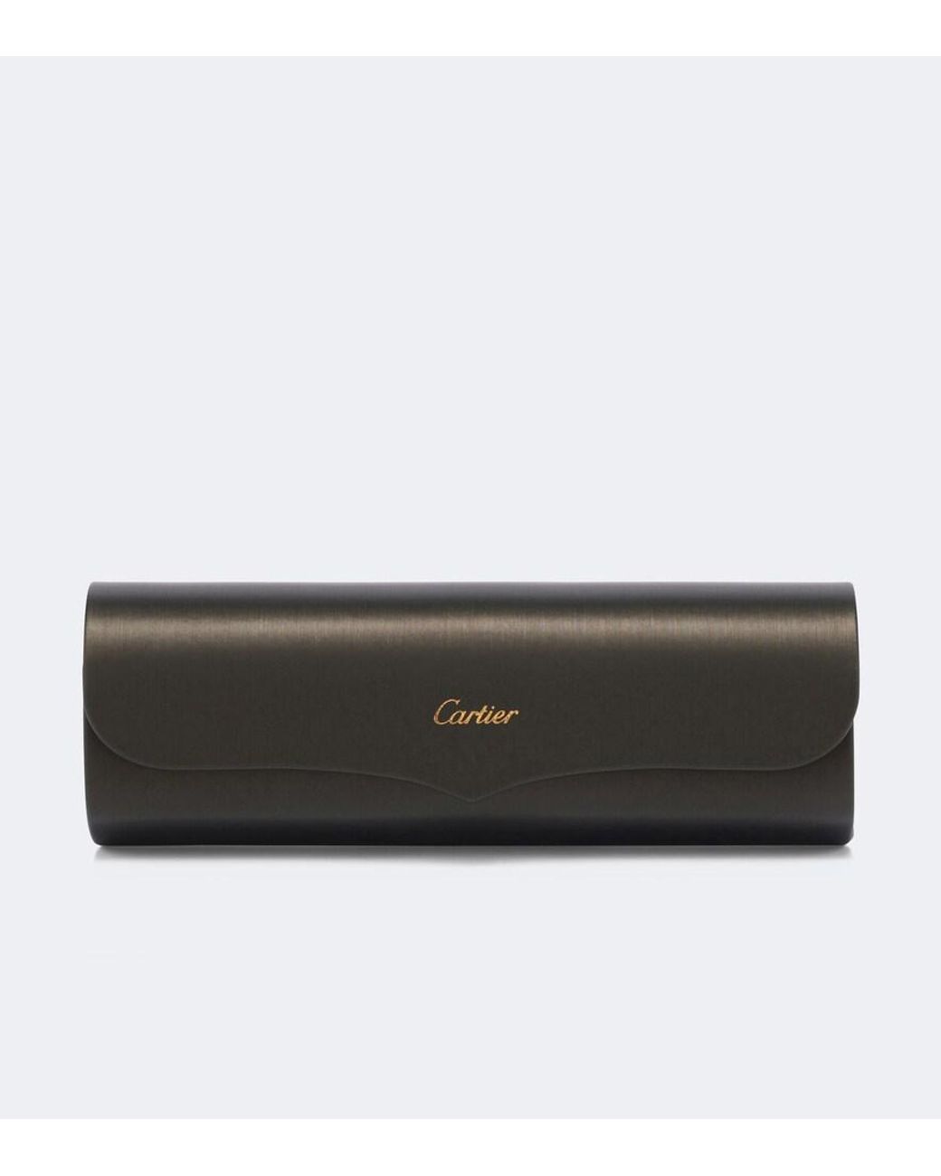 Cartier Brown Panthere De Cartier Rectangular Sunglasses