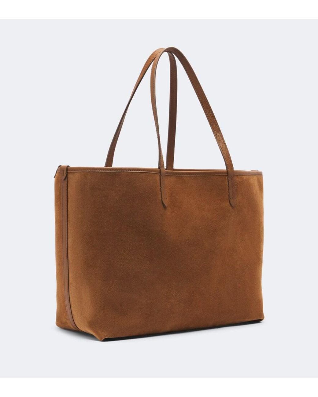 Burberry Brown Bloomsbury Medium Reversible Suede Tote Bag