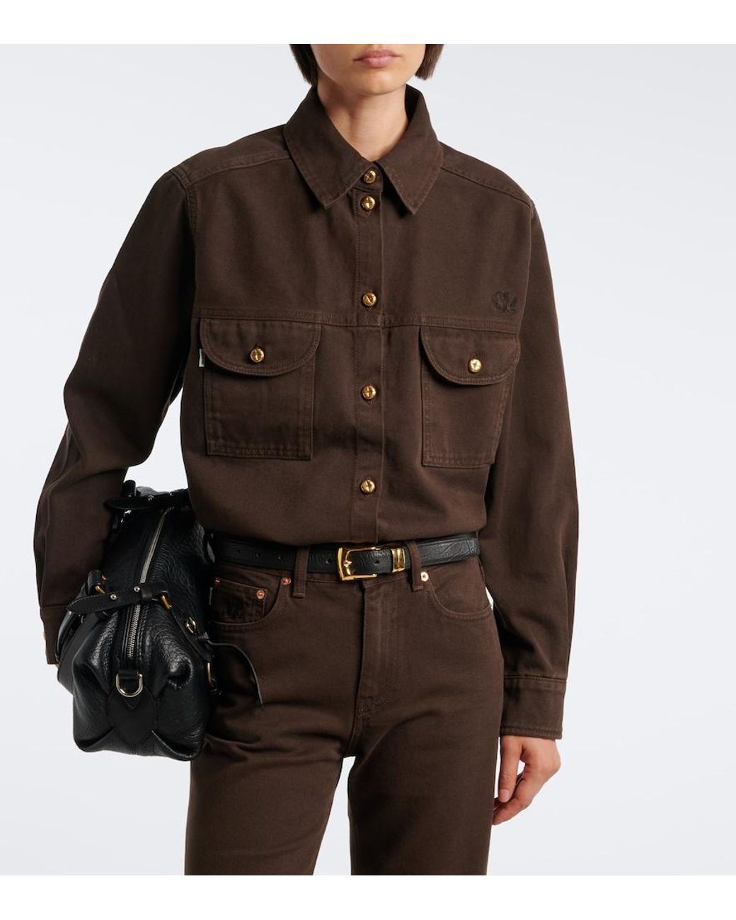 Blazé Milano Black Berber Denim Shirt