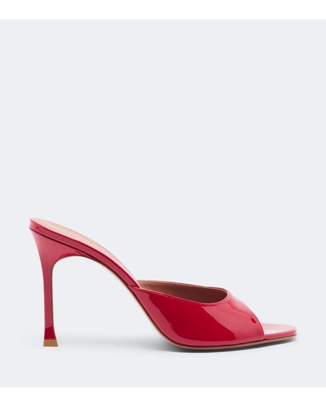 AMINA MUADDI Red Alexa Patent Leather Mules