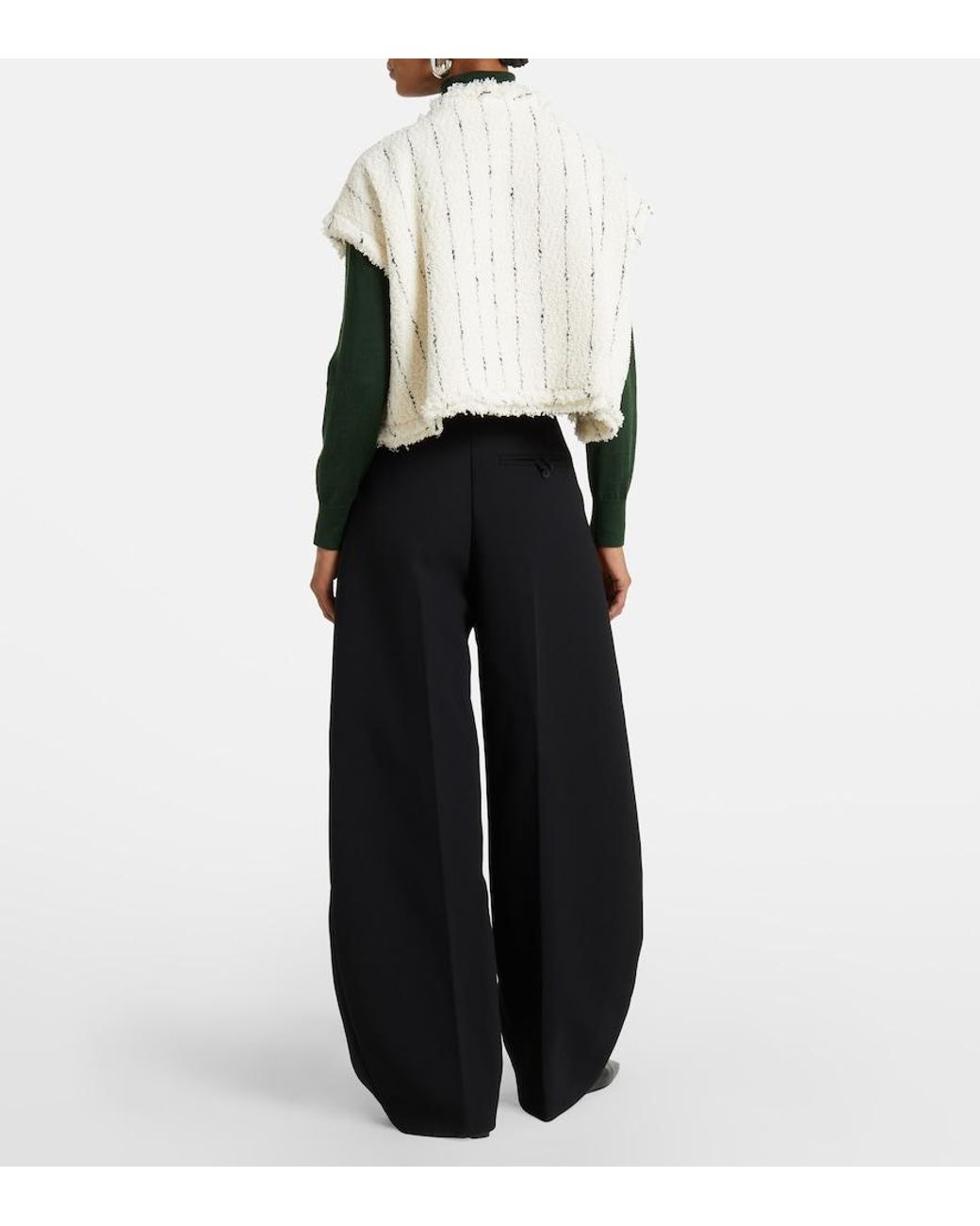 Sacai Natural Tweed Vest