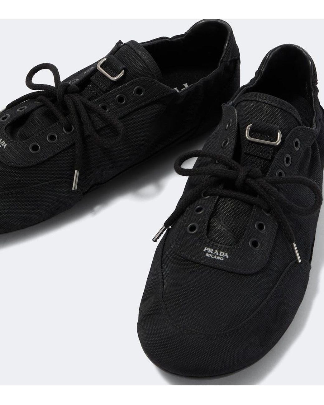 Prada Sneakers Collaps Aus Canvas in Black für Herren