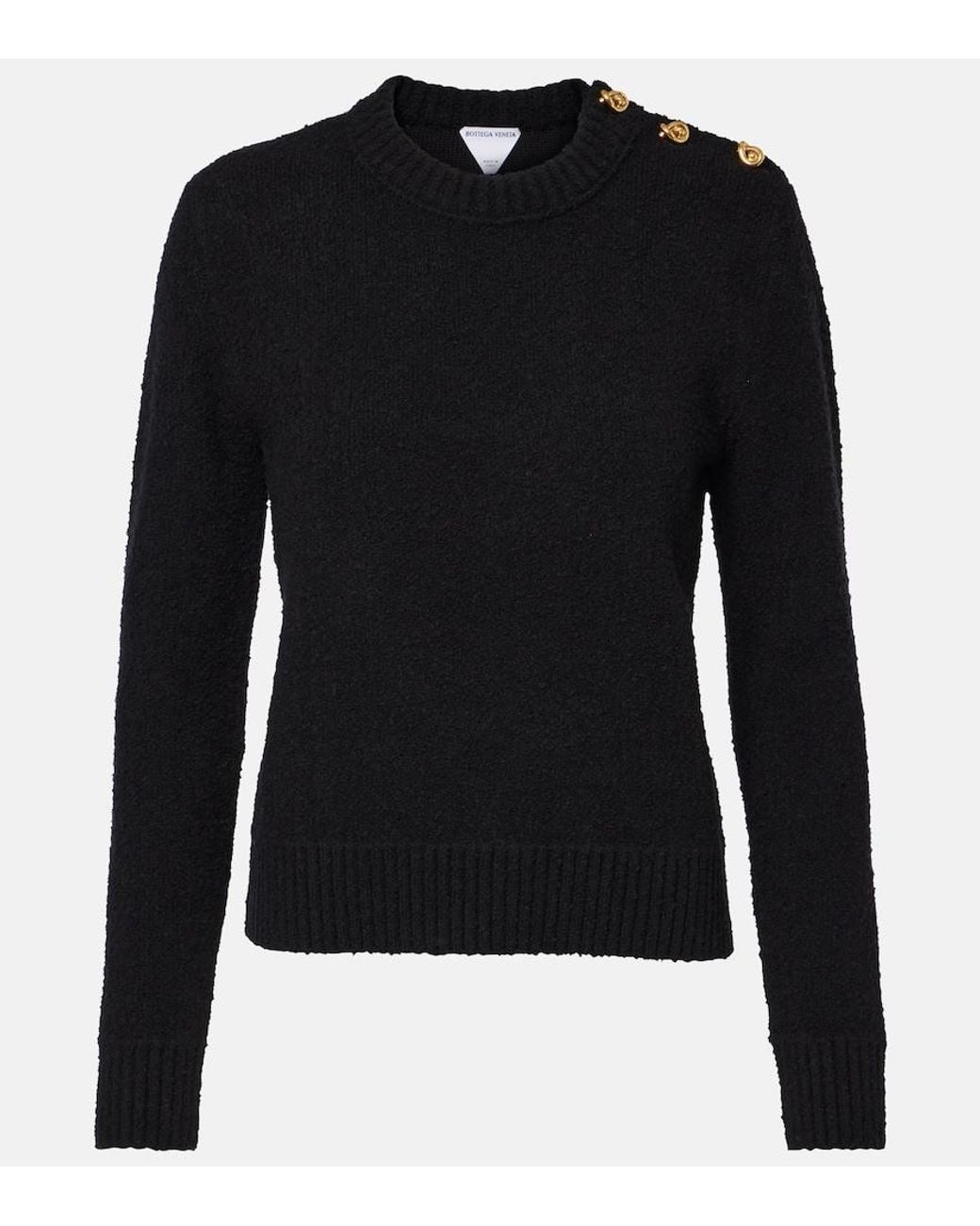 Bottega Veneta Black Round-Neck Knitwear