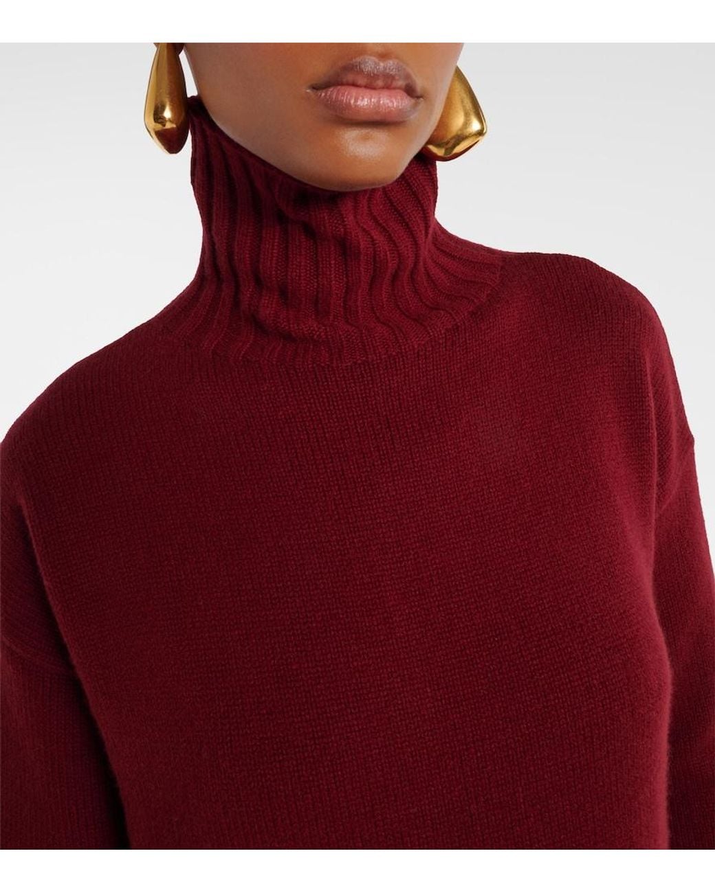 Max Mara Red Summer Cashmere Sweater Dress
