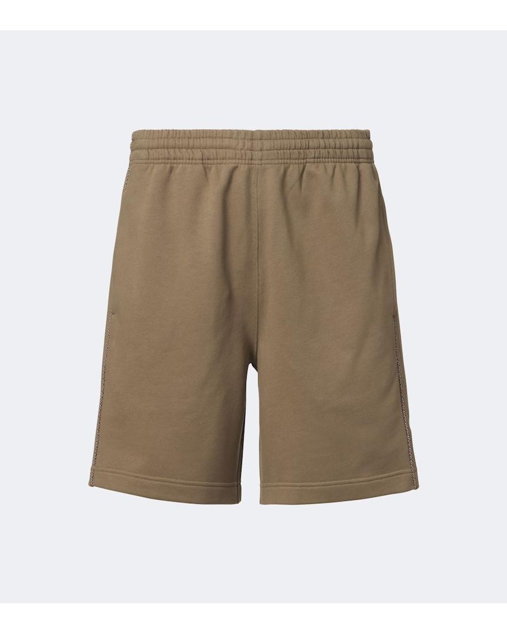 Burberry Natural Check Cotton Jersey Shorts for men