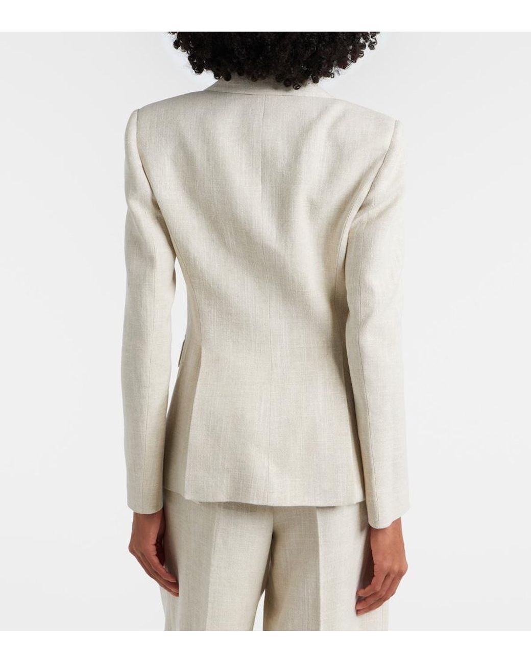 Altuzarra Natural Fenice Linen-Blend Blazer