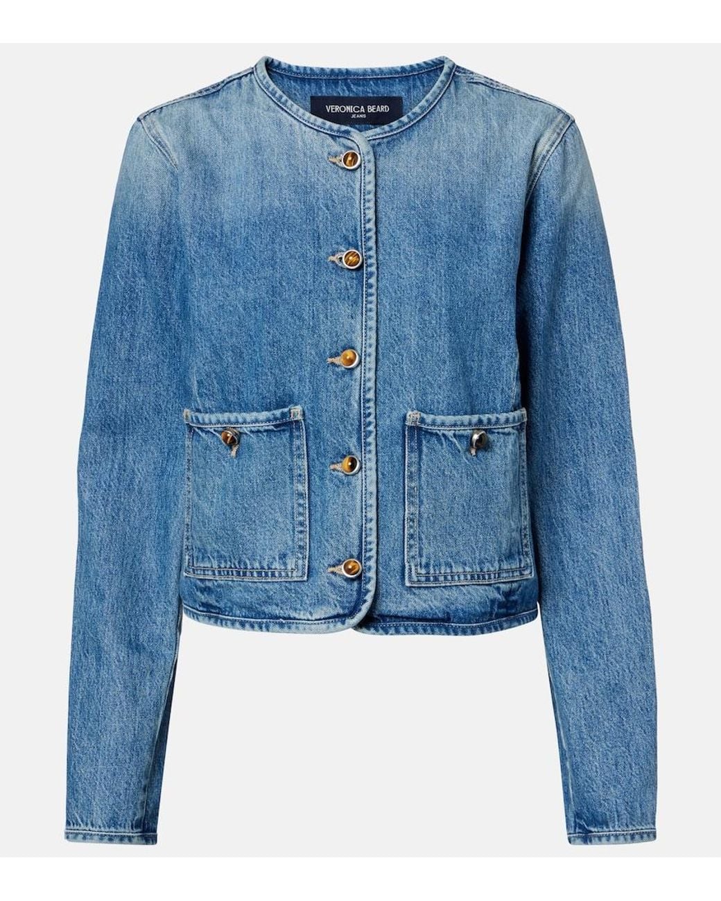 Veronica Beard Blue Andrea Denim Jacket
