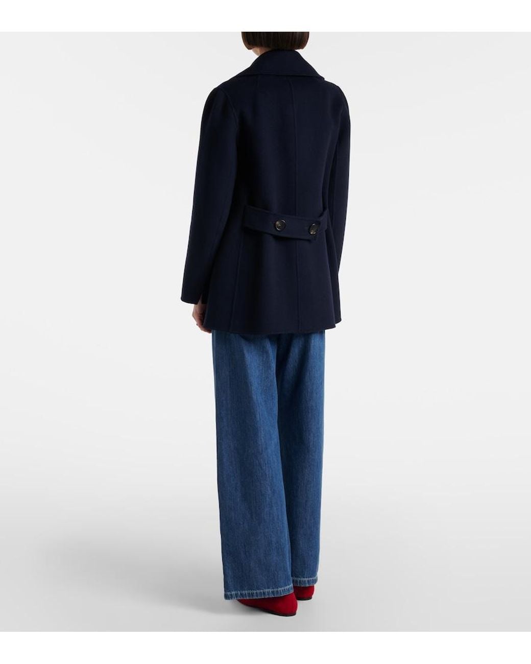 Max Mara Blue Zeus Wide-Leg Jeans
