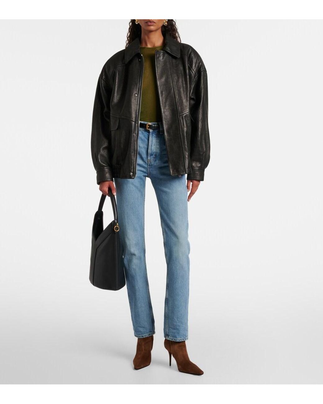 Saint Laurent Brown Ashley 90 Suede Ankle Boots