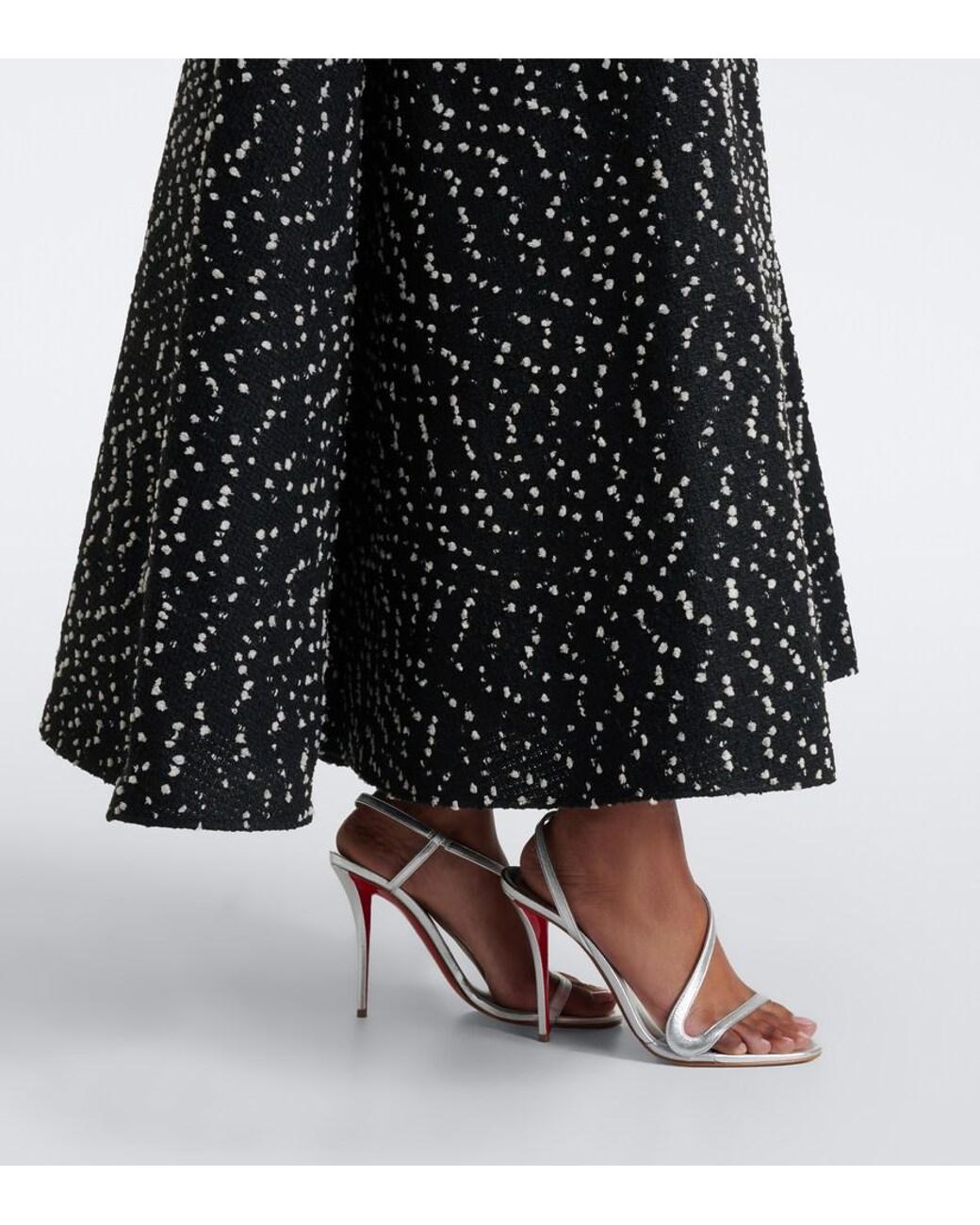 Elie Saab Black Tweed Cocktail Dress