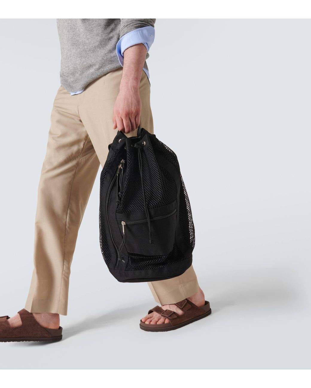 AURALEE｜ (MESH LARGE BACKPACK MADE BY AETA BLACK (A24SB Auralee x Aeta Large mesh backpack Auralee