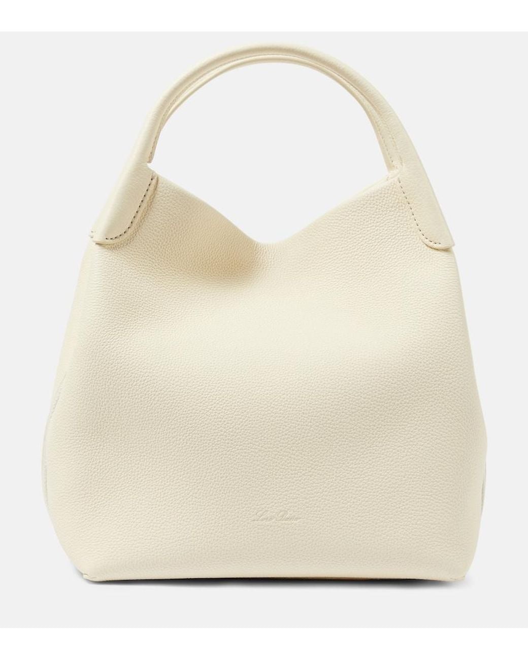 Loro Piana Natural Bale Large Leather Tote Bag