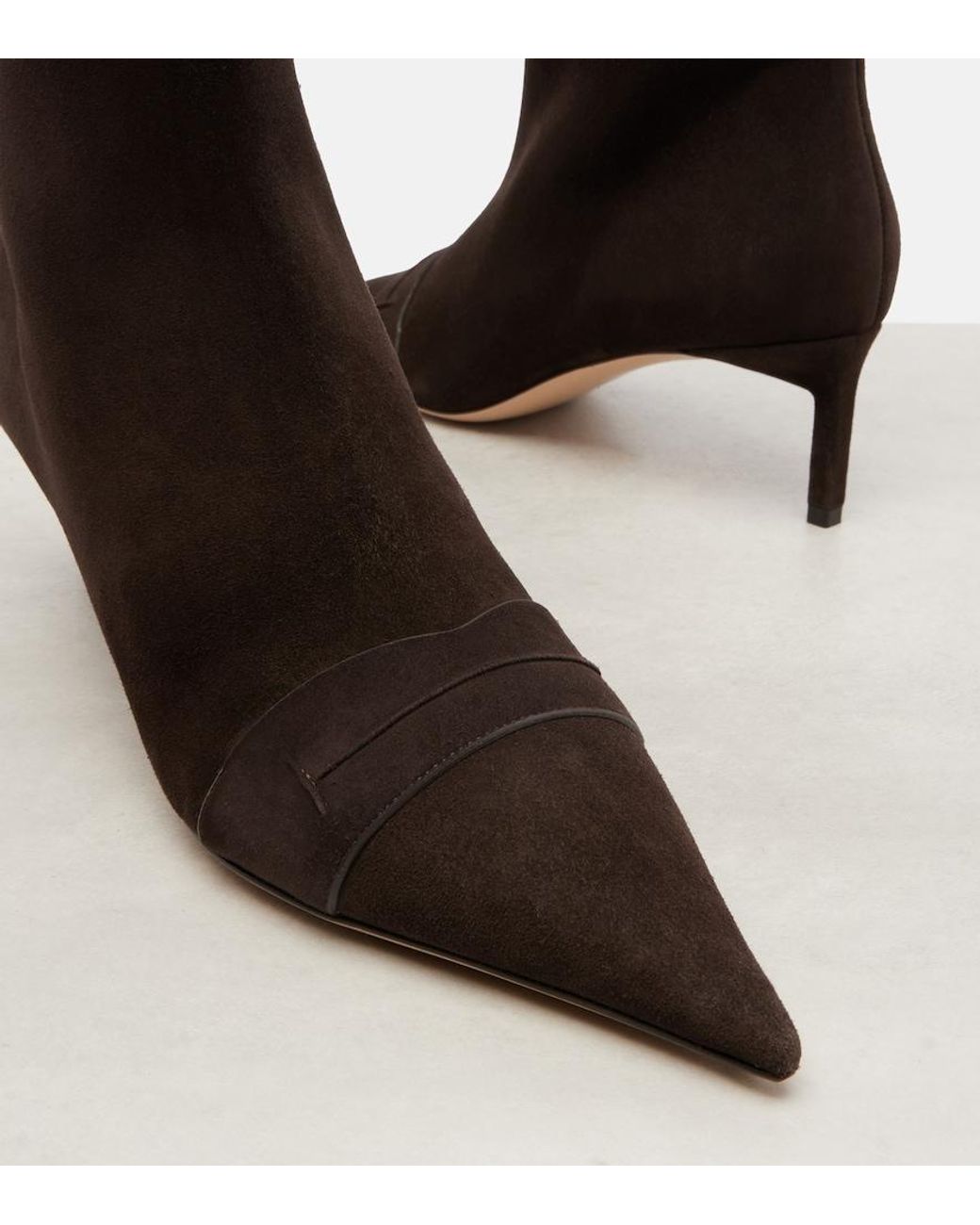 Tom Ford Brown 55 Suede Ankle Boots