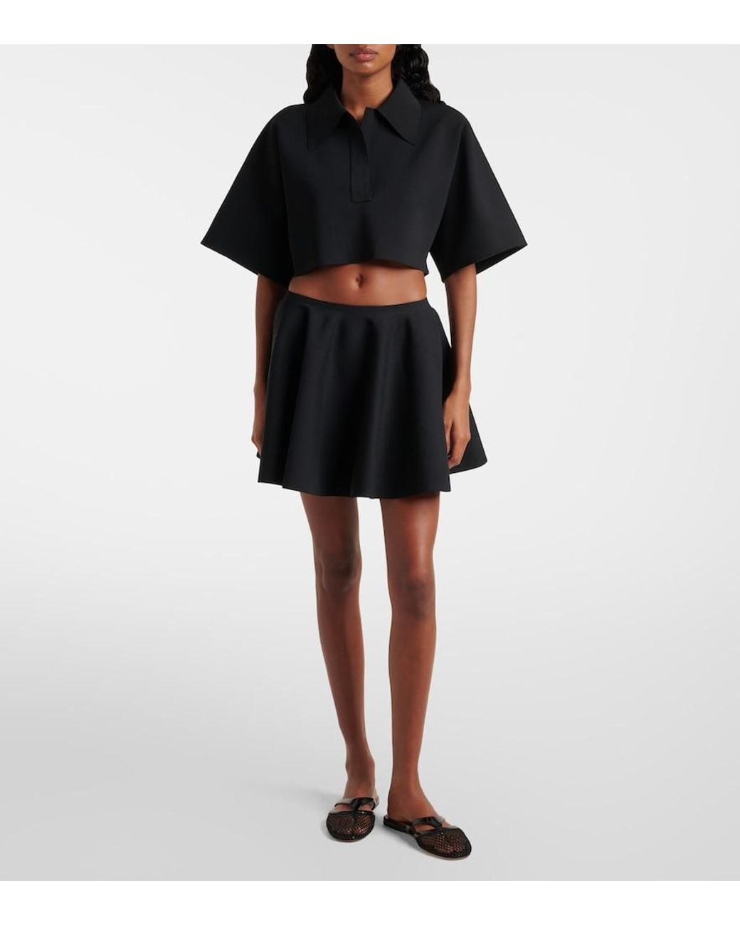 Polo Cropped Alaïa de color Blue