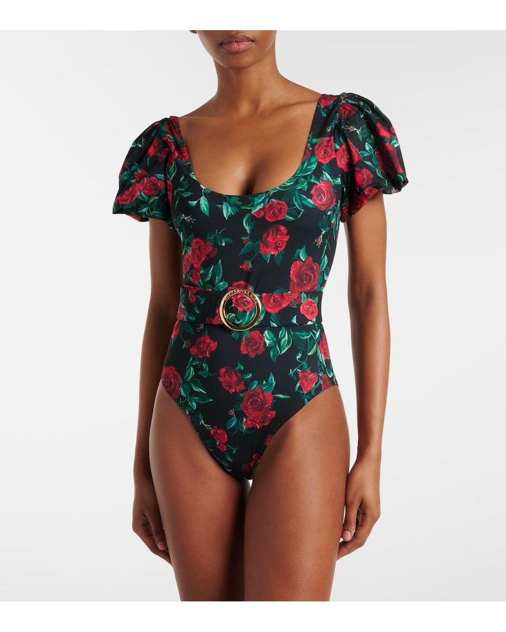 Alexandra Miro Blue Jeanie Floral Swimsuit