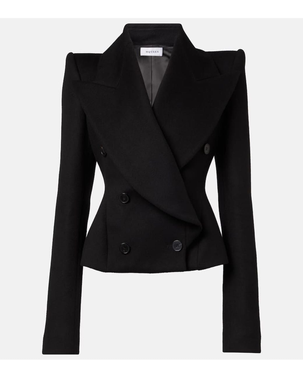 Alexander McQueen Women's Wool Blazer White