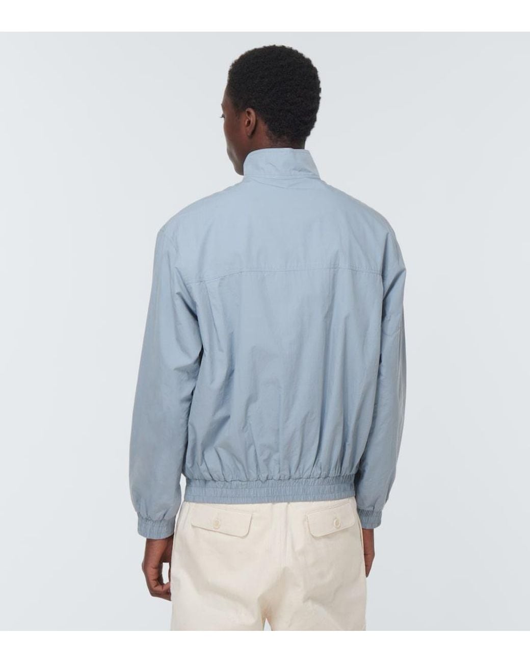 Adish Blue Logo Track Jacket for men