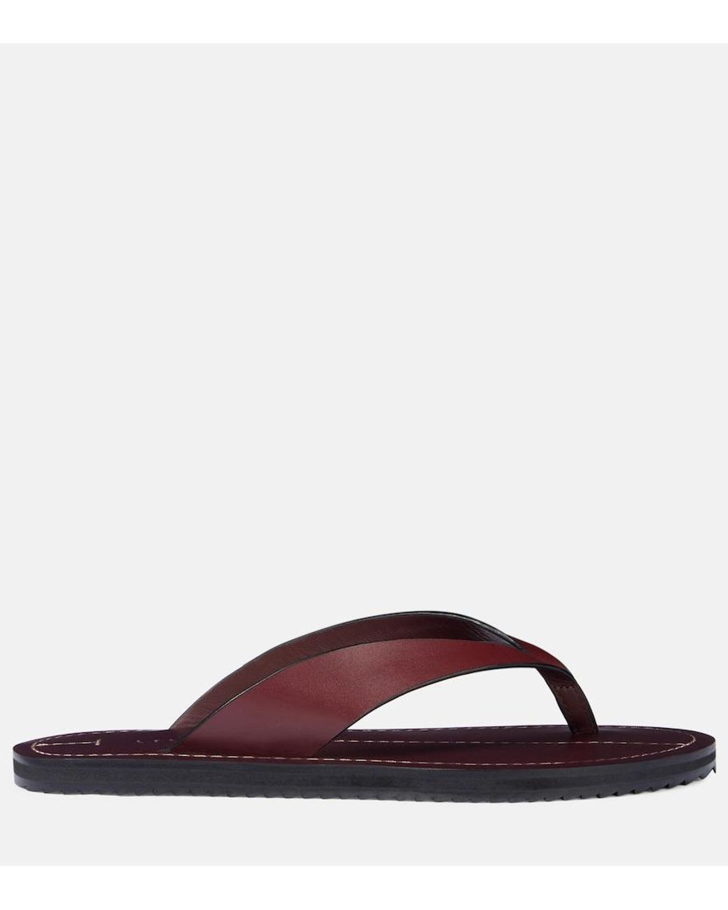 A.Emery Brown Flora Leather Sandals