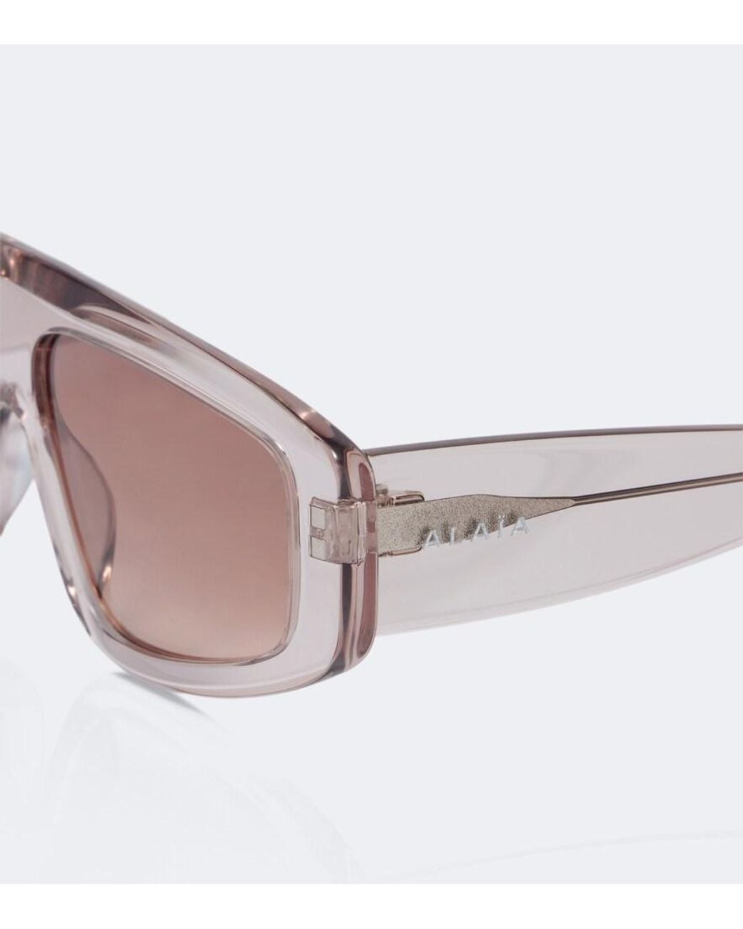 Alaïa Pink Absolu Shield Sunglasses