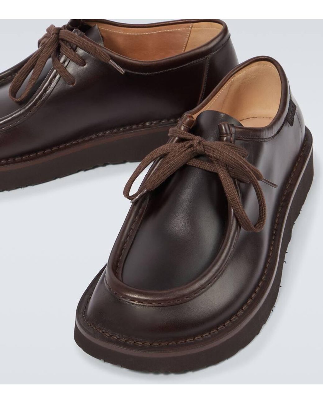 Loewe Faro Leather Loafers in Brown for Men | Lyst Loewe Faro Leather Loafers in Brown for Men | Lyst
