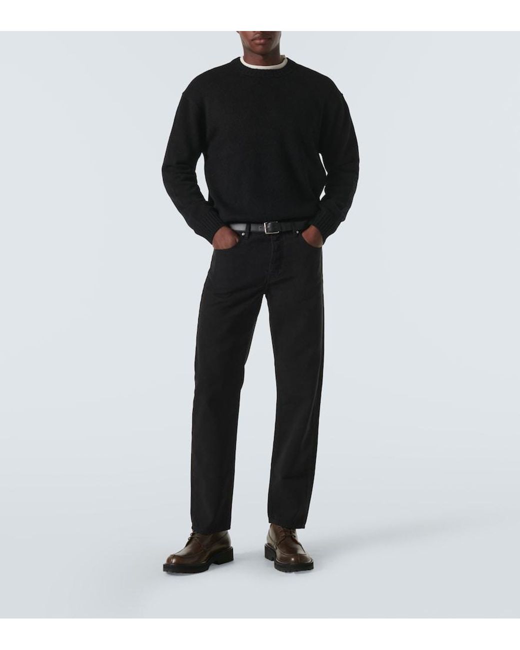FRAME Black Cashmere Sweater for men