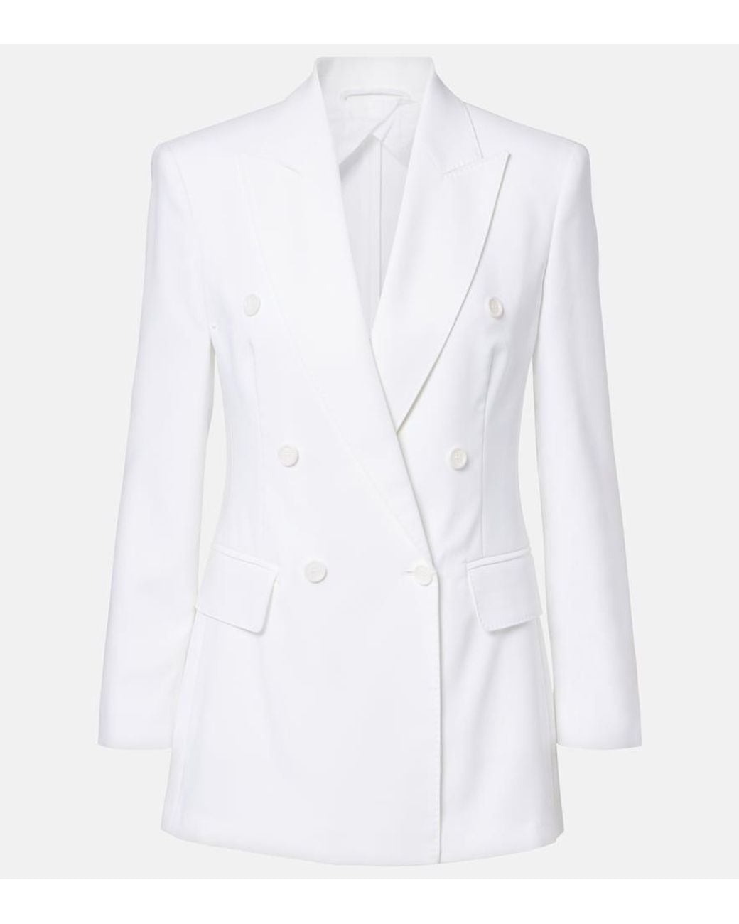 Max Mara White Pagella Cotton Blazer