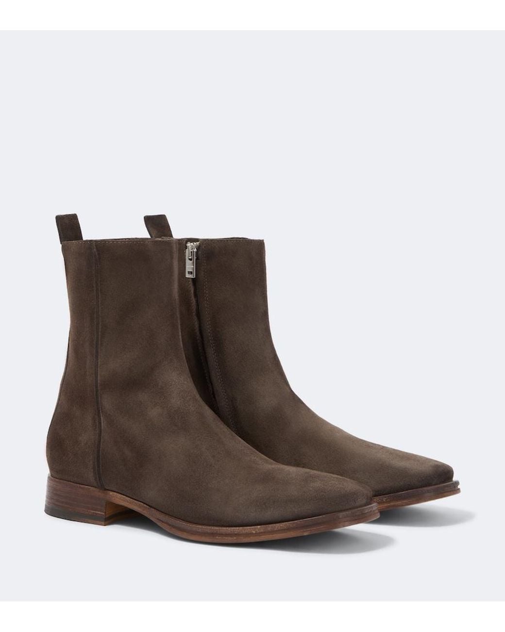 Acne Brown Bebe Suede Ankle Boots for men