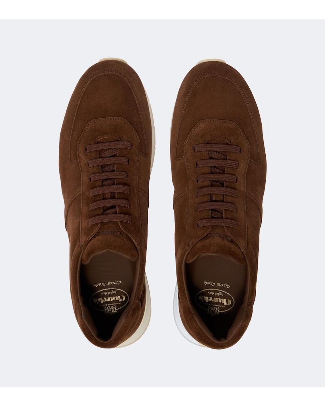 Church's Brown Livingstone Suede Sneakers for men