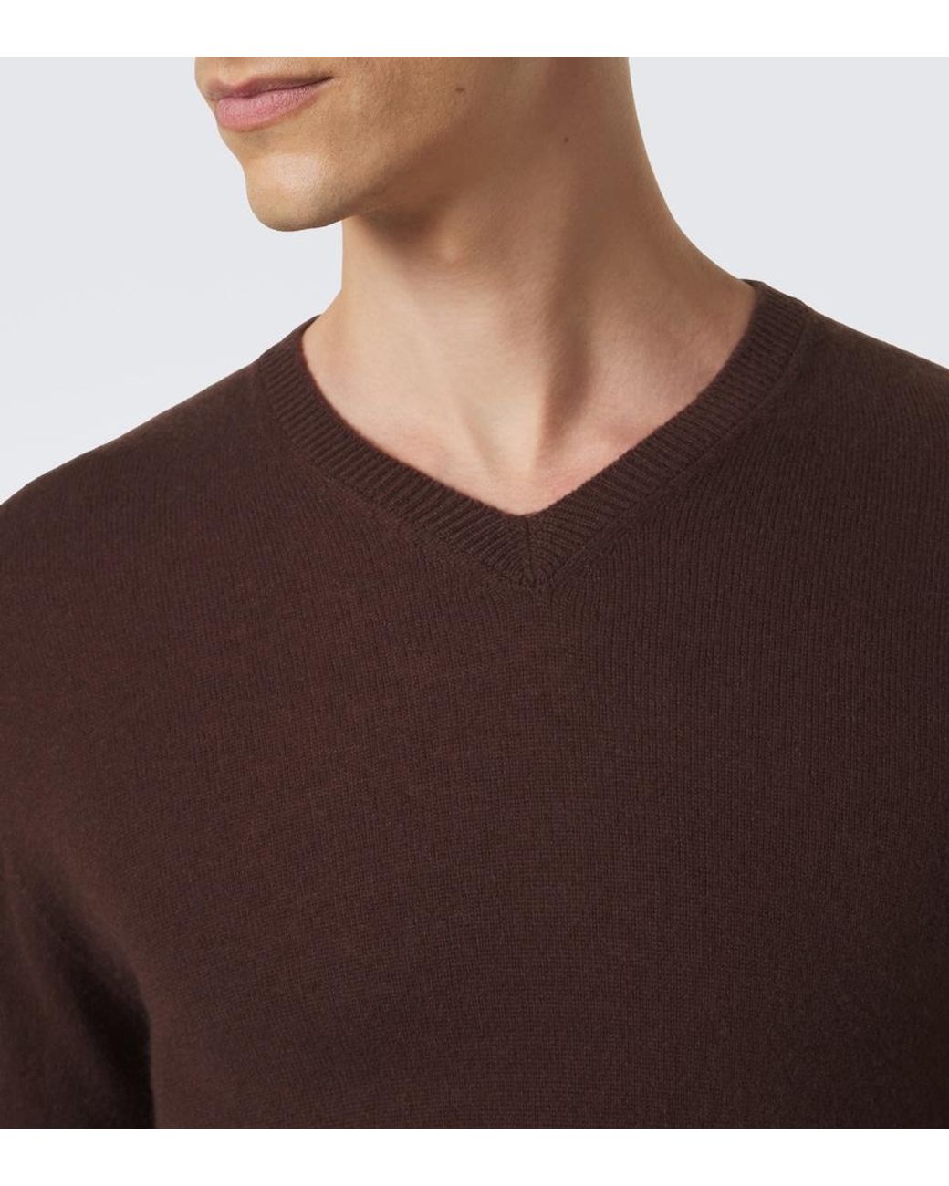 The Row Brown Thamm Cashmere Sweater for men