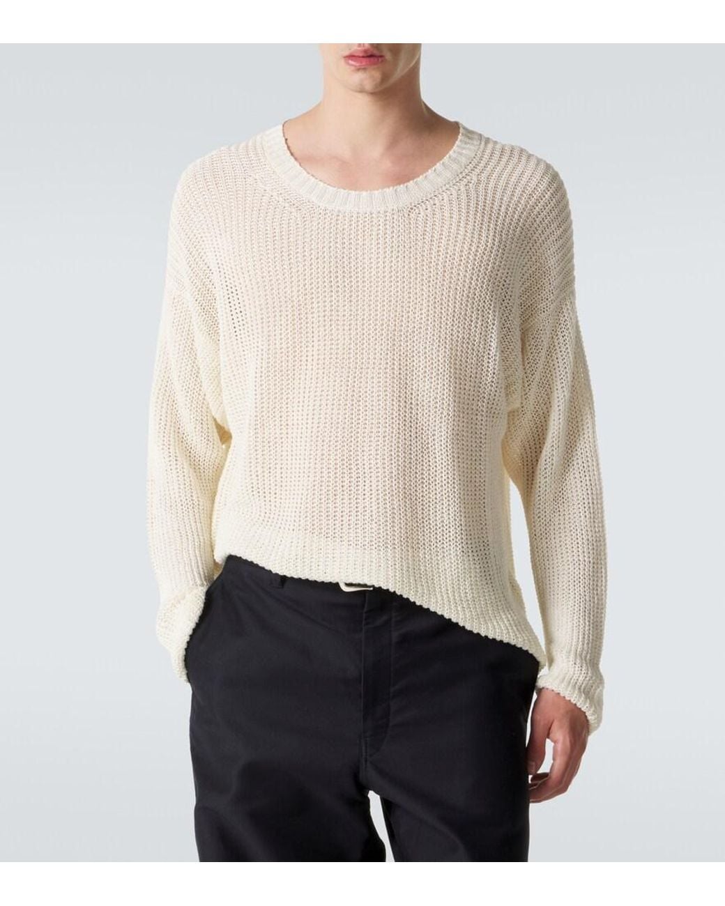 Pull En Lin STÒFFA pour homme en coloris White