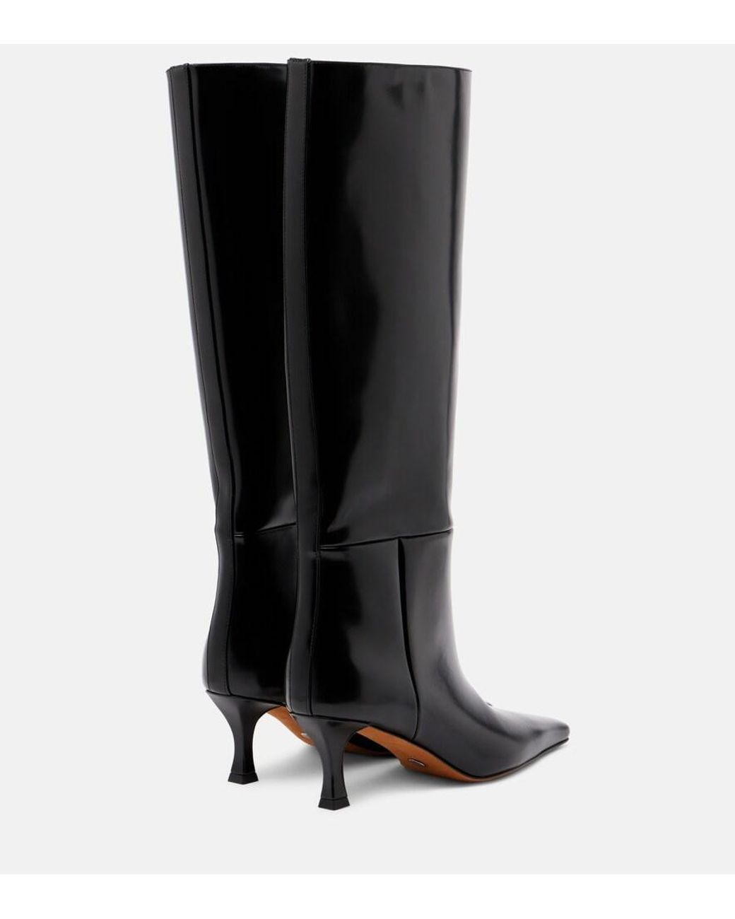 Proenza Schouler Black Leather Knee-High Boots