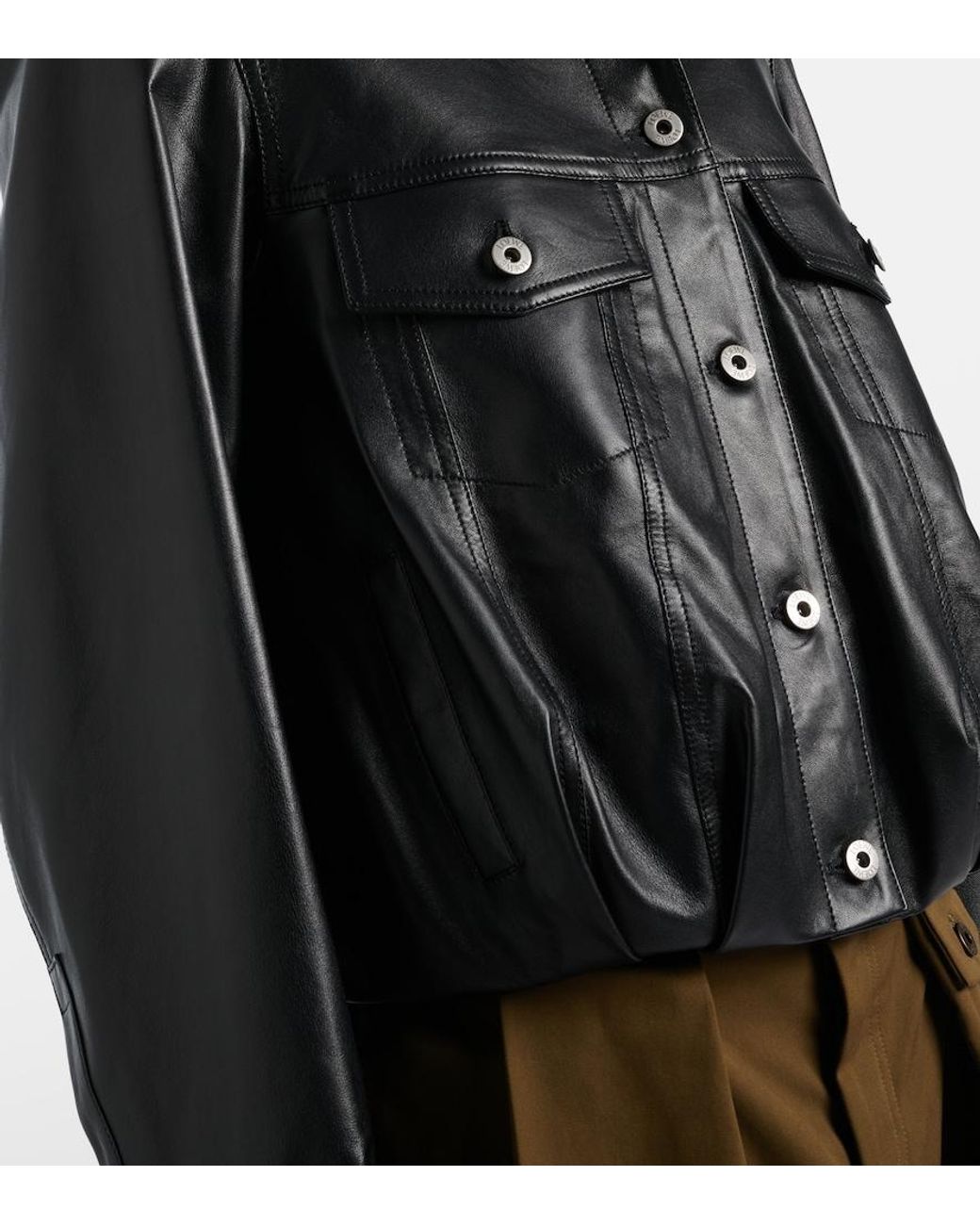 Loewe Black Leather Jacket