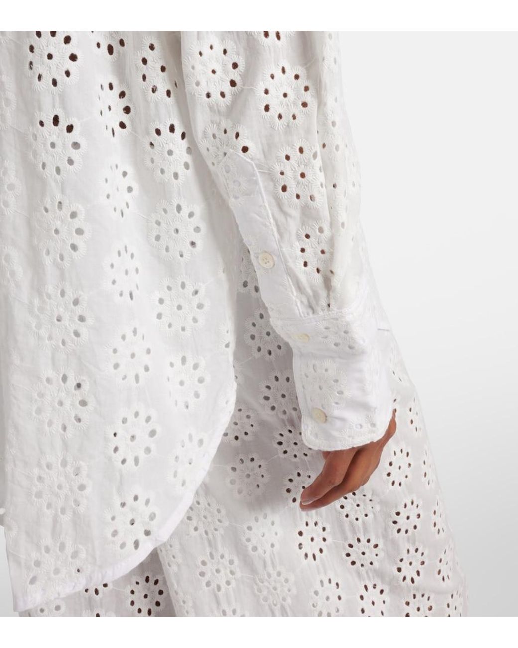 Camisa Colton De Algodon Staud de color White