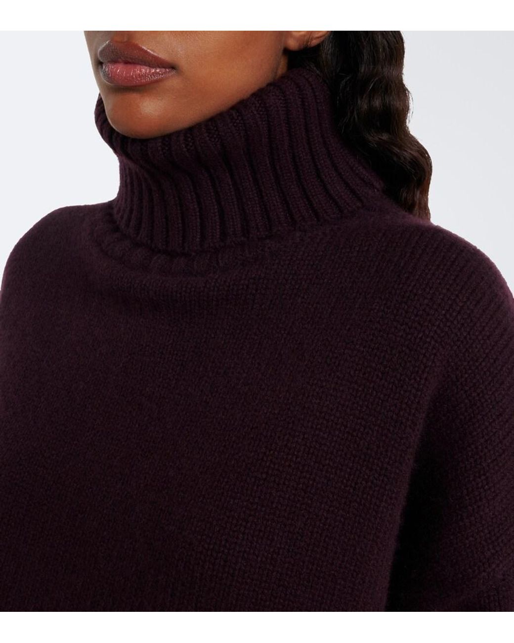 Extreme Cashmere Purple N°434 Crop Xtra Cashmere Sweater