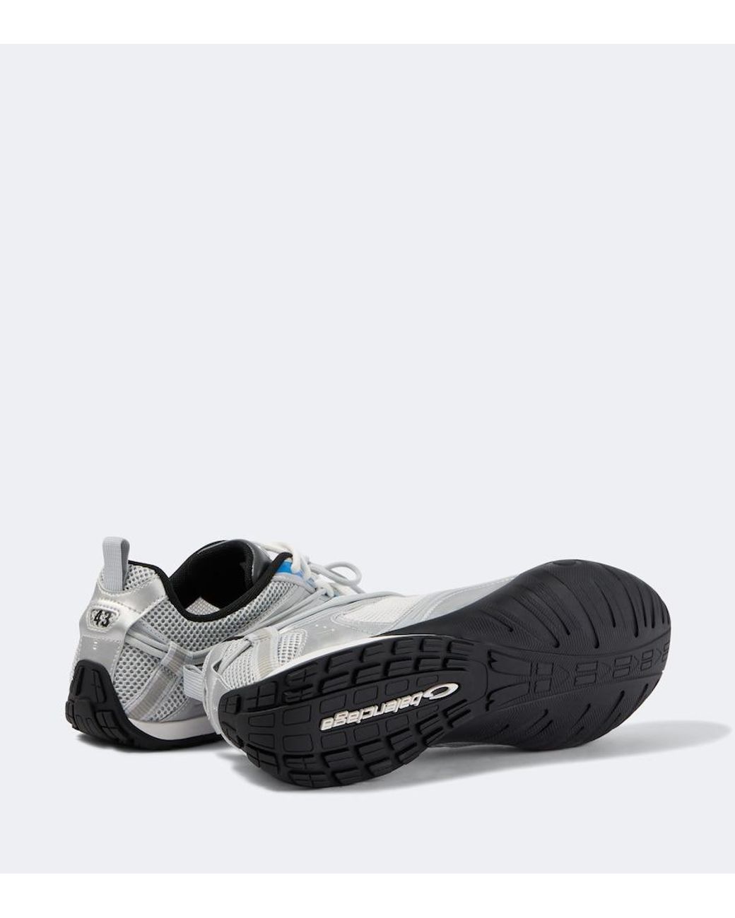 Balenciaga White Radar Gradient Lines Sneakers for men