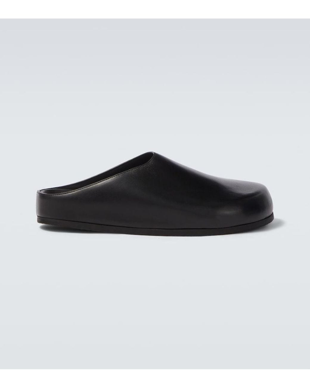 Studio Nicholson Black Wearing Leather Mules for men