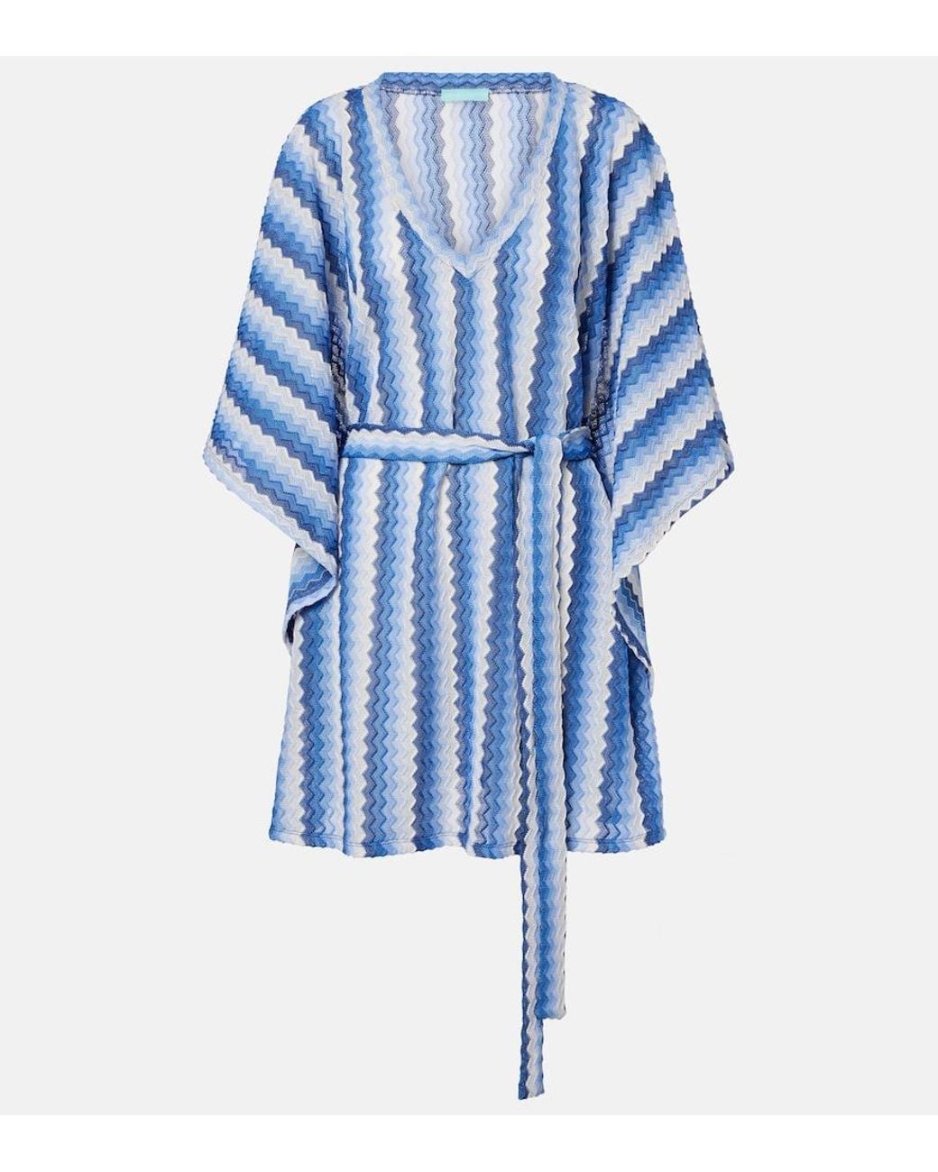 Melissa Odabash Blue Petra Kaftan