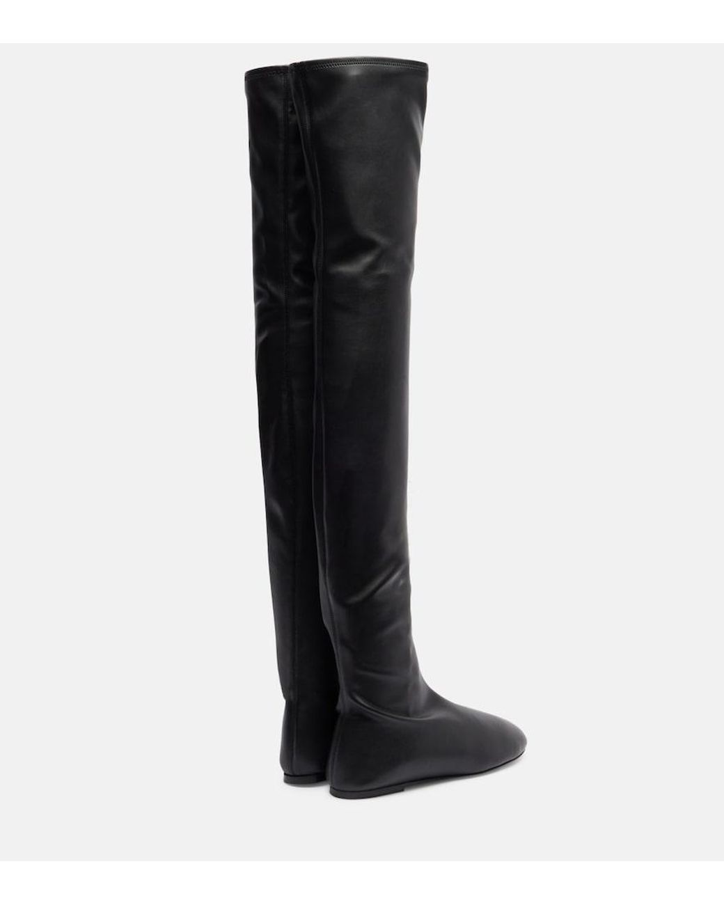 Proenza Schouler Black Tee Stretch Over-The-Knee Boots
