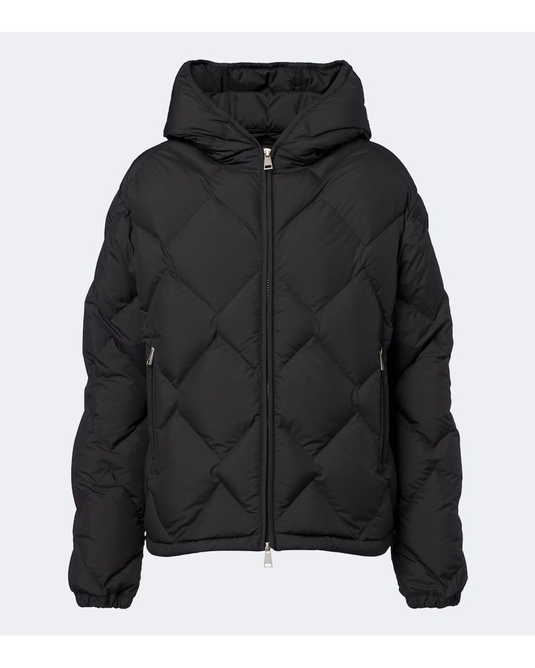 Moncler Black Arvouinne Hooded Quilted Down Jacket