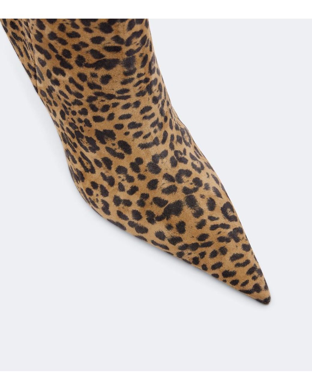AMINA MUADDI Brown Barbara Leopard-Print Suede Ankle Boots