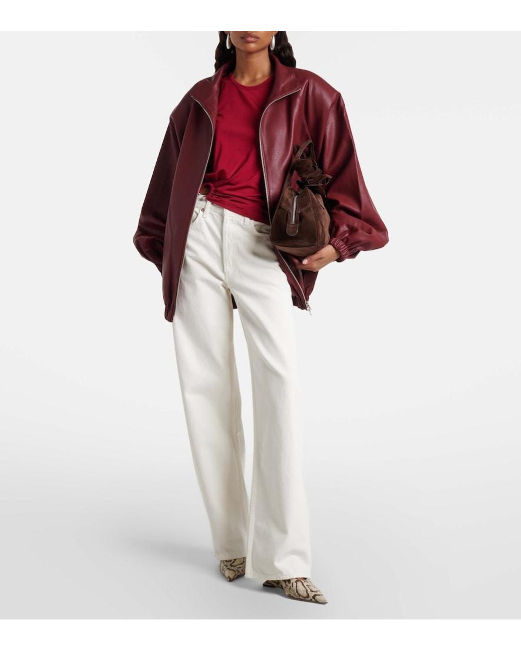 Jean Ample Arc 32 Agolde en coloris White