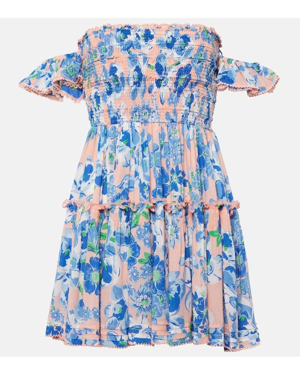 Poupette Blue Aurora Floral Minidress