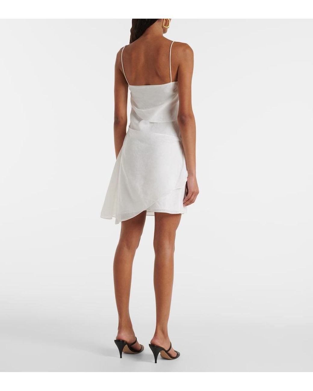 Sir White Rosalia Wrap Dress