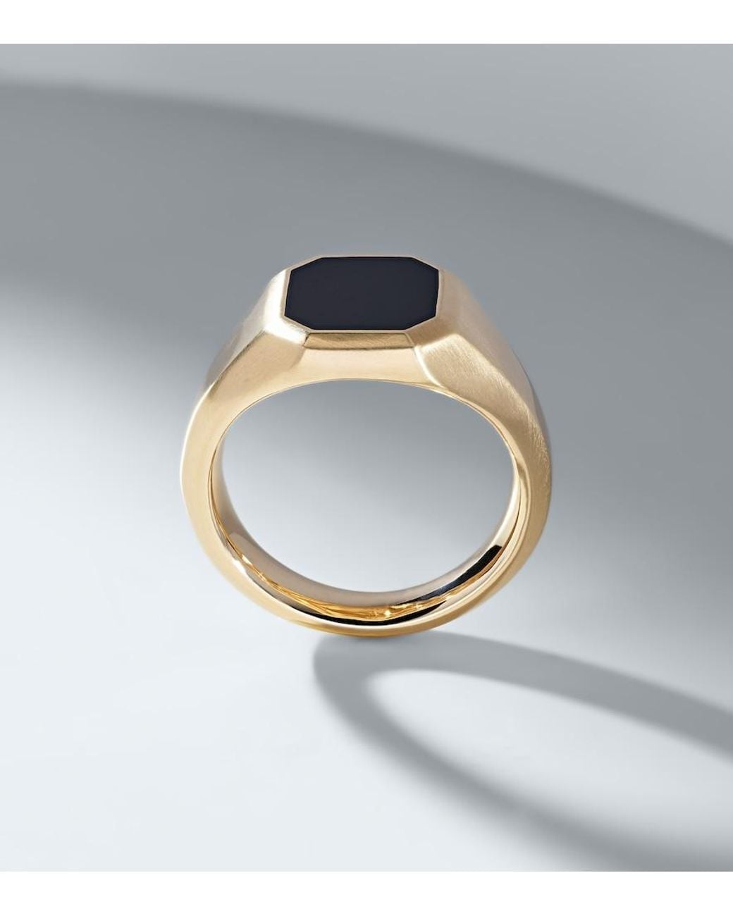 David Yurman White Streamline 18Kt Ring With Onyx for men