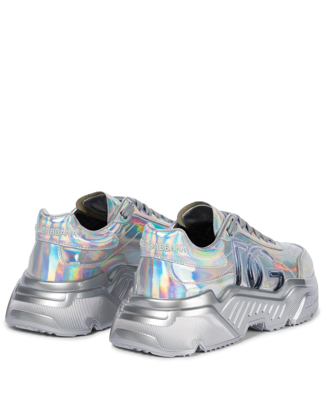Buffalo london HOLOGRAPHIC SILVER CLASSIC LOW LEATHER SNEAKERS Size 7.5 |  Leather, Leather sneakers, Shoes
