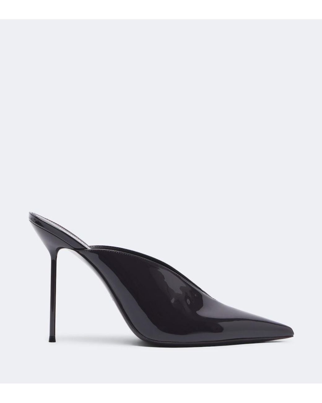 Paris Texas Blue Lidia Patent Leather Mules