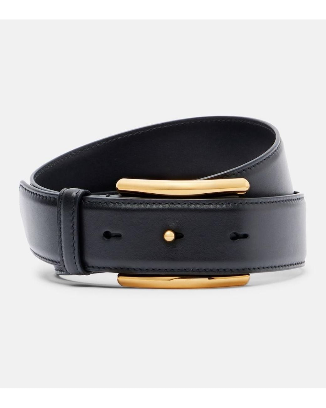 Alaïa Blue Curve Leather Belt