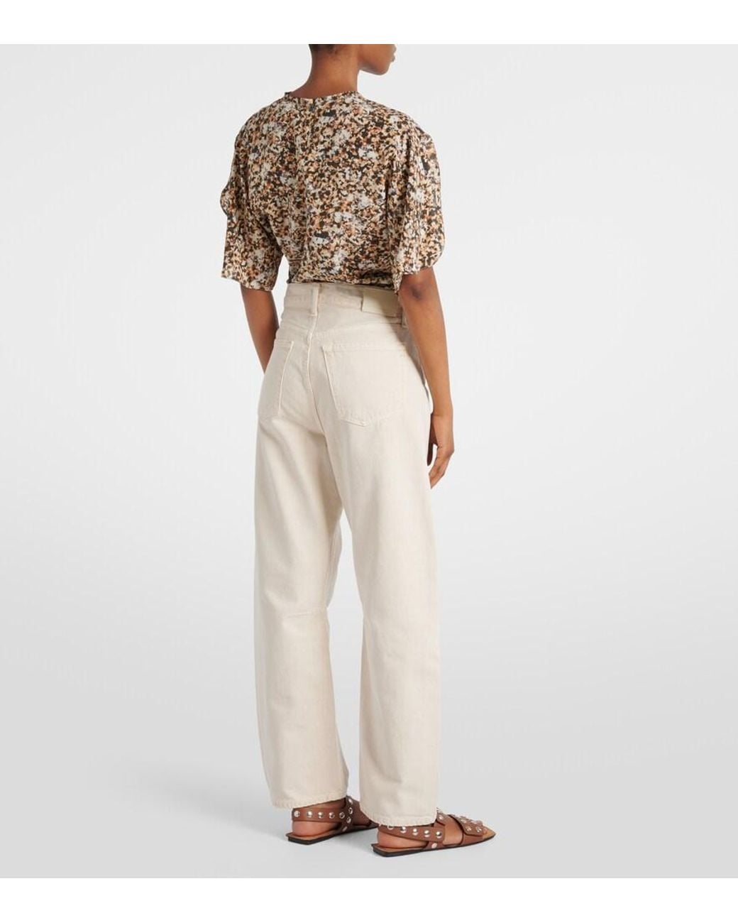 Citizens of Humanity Natural Miro High-Rise Barrel-Leg Jeans